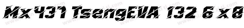 Mx437 TsengEVA 132 6x8 Regular字体转换